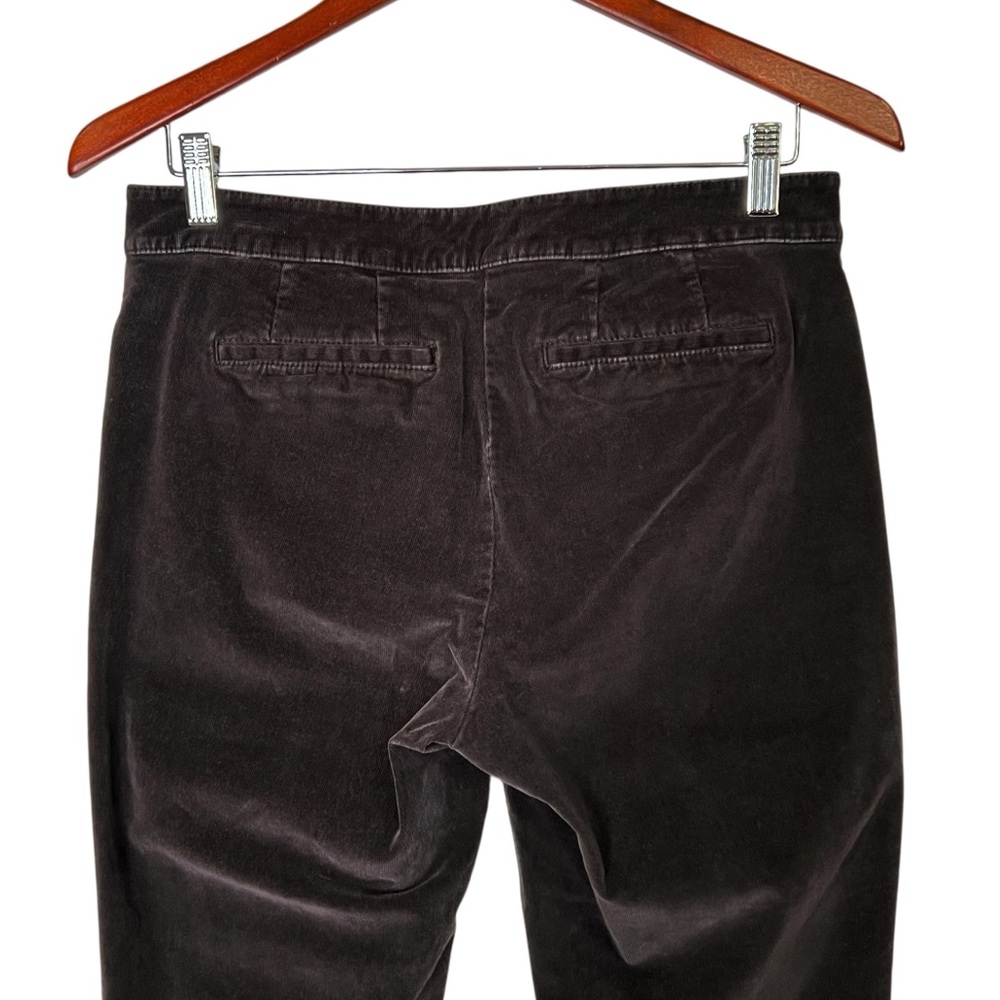 J. Jill Preppy Corduroy Trouser Pants 6 Brown Heritage Minimalist Cabincore - Picture 4 of 7
